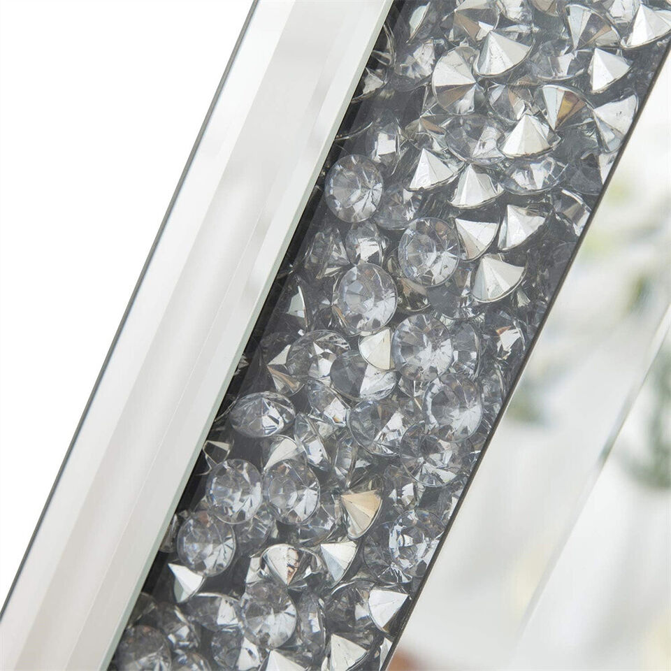 Rectangle Crystal Crush Diamond Wall Mirror