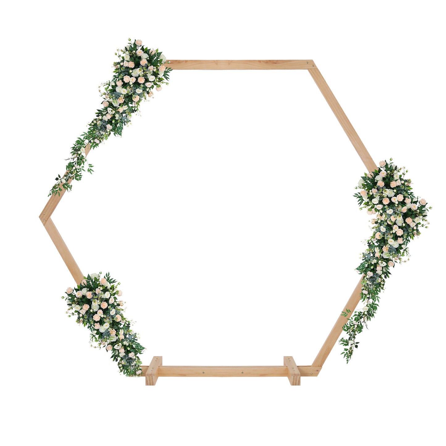 Hexagon Wooden Wedding Arch Stand