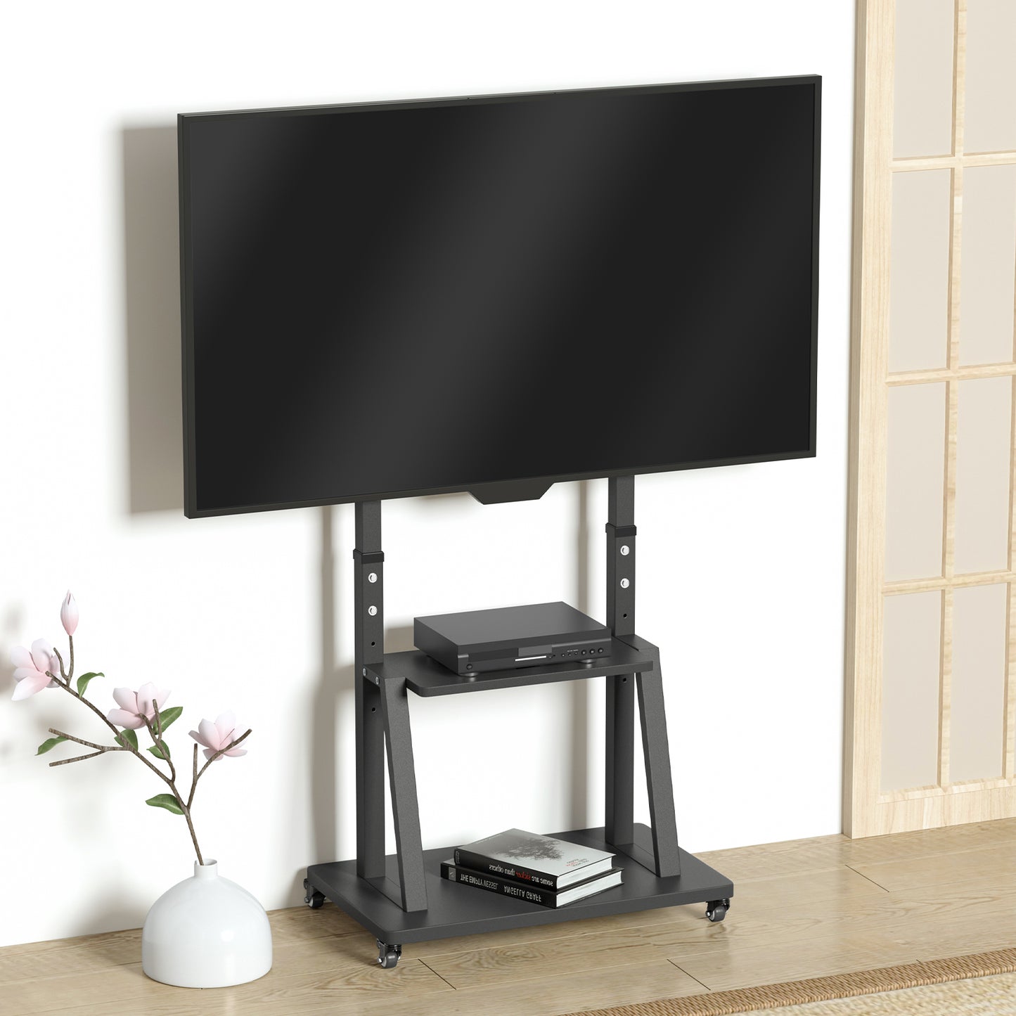 Floor Mobile TV Cart Stand for 32”-100” Screens MAX VESA 800x600mm