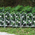 5Panels Decorative Garden Fence Coated Metal Wire Fencing Barrier for Backyards, Paths