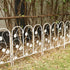 5Panels Decorative Garden Fence Coated Metal Wire Fencing Barrier for Backyards, Paths