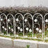 5Panels Decorative Garden Fence Coated Metal Wire Fencing Barrier for Backyards, Paths