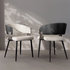 Set of 1/ 2 Microfiber Leather Upholstered Dining Chairs with Wide Seat Leisure Kitchen Chairs