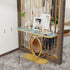 Console Table Sintered Stone Table Golden Base