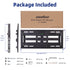 Full Motion TV Wall Mount Bracket for Most 26-55 Inch Screen VESA up to 400x400