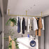 70.8” Industrial Pipe Clothes Rack Detachable Hanging Bar