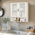 Bathroom Cabinet Bamboo Over-The-Toilet Storage Organizer Wall Mounted Kitchen Shelves