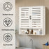 Bathroom Cabinet Bamboo Over-The-Toilet Storage Organizer Wall Mounted Kitchen Shelves