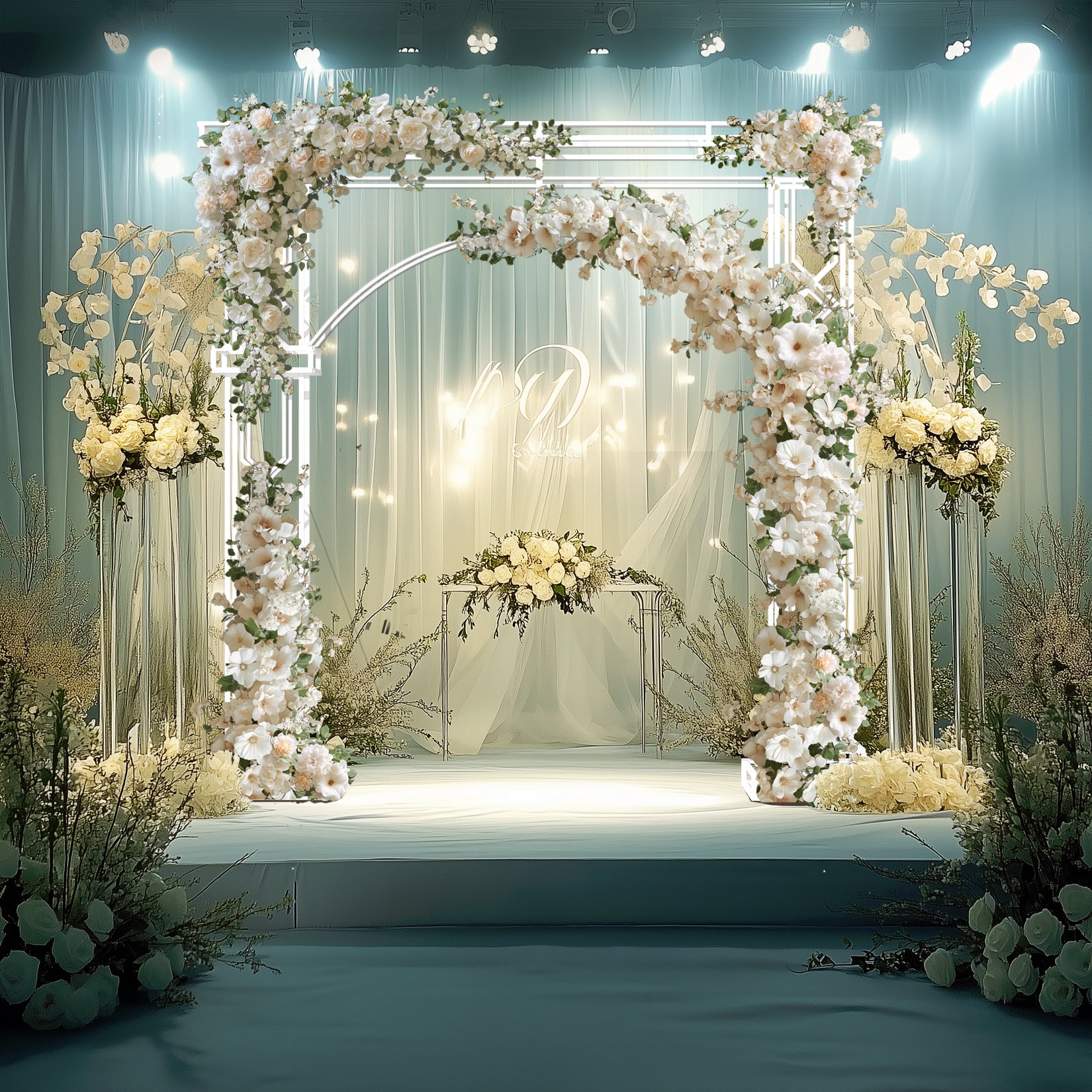 Wedding Ceremony Arch Backdrop Stand for Celebration, Garden Trellis for Plant