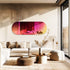 Long Oblong Iridescent Effect Wall Mirror with Iridescent Effect Dazzling Glass Mirror