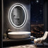 Oval Illuminated Bathroom Mirror