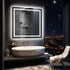 Square Led Backlit Vanity Bathroom Mirror