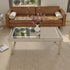 Rectangular Mirrored Coffee Table: Luxury Crushed Diamond Coffee Table Silver Mirrored Finish