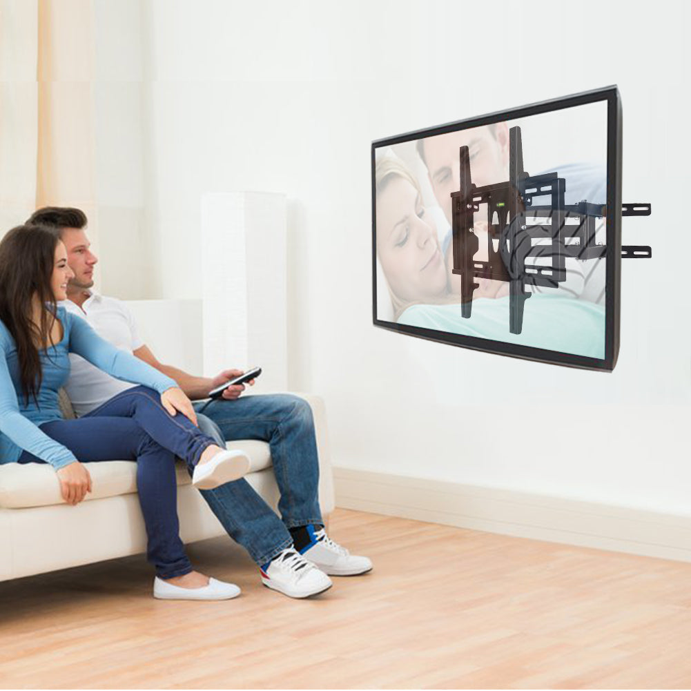 Full Motion TV Wall Mount Bracket for Most 26-55 Inch Screen VESA up to 400x400