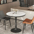 Leisure Dining Table: Round Dining Table No Chairs Sintered Stone Kitchen Coffee Table Pedestal Base