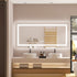 Large Dimming Wall Led Lighted Bathroom Mirror Bathroom Vanity Mirror