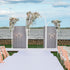 Set of 3 White Metal Wedding Arch Backdrop Stand