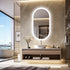 Oval LED Bathroom Mirror with Backlit