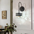 Crystals Wall Sconce: American Vintage Hardwired Crystal Wall Sconces Lighting Fixture