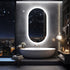 Oval LED Bathroom Mirror with Backlit