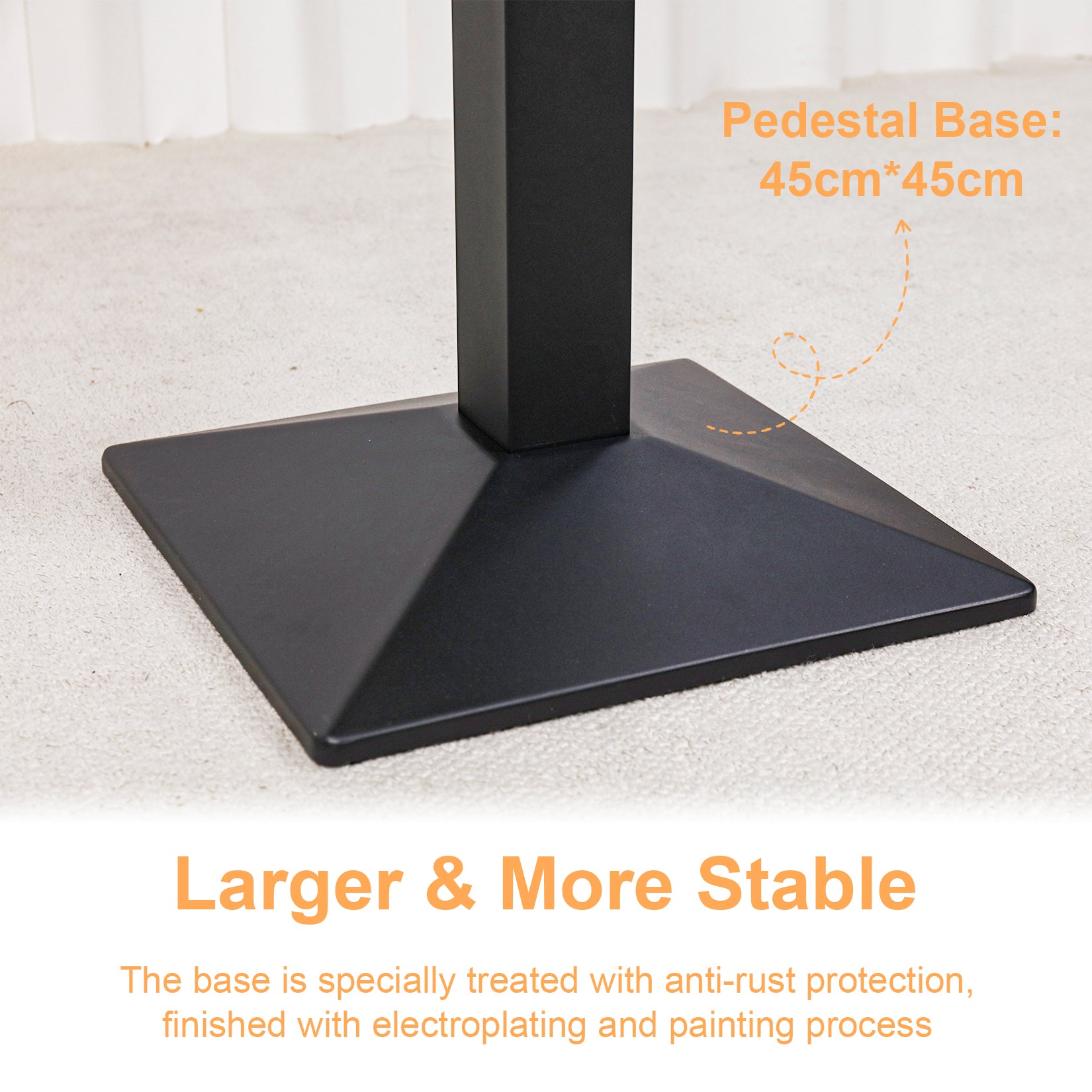 Square Kitchen Dining Table No Chairs Sintered Stone Top Leisure Bistro Tulip Table for 2-4 People