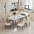 Deluxe Dining Table with Sintered Stone Tempered Glass Top