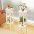 Pack of 2 Minimalist White Plant Stands Garden Flower Holder