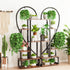 2 PACK Tall Plant Holder Heart Shaped Ladder Garden Flower Rack