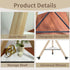Rolling Tripod TV Floor Stand for 40”-75” TV Bracket on Wheels VESA 600*400mm