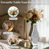 Silver Crushed Diamond Table Flower Vase for Dried Flowers Mirrored Table Centerpiece