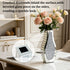 Silver Crushed Diamond Table Flower Vase for Dried Flowers Mirrored Table Centerpiece