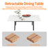 51.1"-62.9" Extendable Rectangle Dining Table