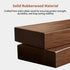 Organic Triangle Glass Center Coffee Table for Living Room, with Amber-Tinted Tempered Glass Tabletop Rubber Wooden Frame