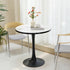 Leisure Dining Table: Round Dining Table No Chairs Sintered Stone Kitchen Coffee Table Pedestal Base