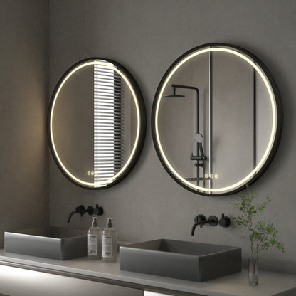 Led Illuminated Bathroom Mirror with Hanging Rope