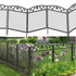 Metal Garden Fence: 5 Panels Garden Fences Heavy Dog Playpen Fences Animal Barrier
