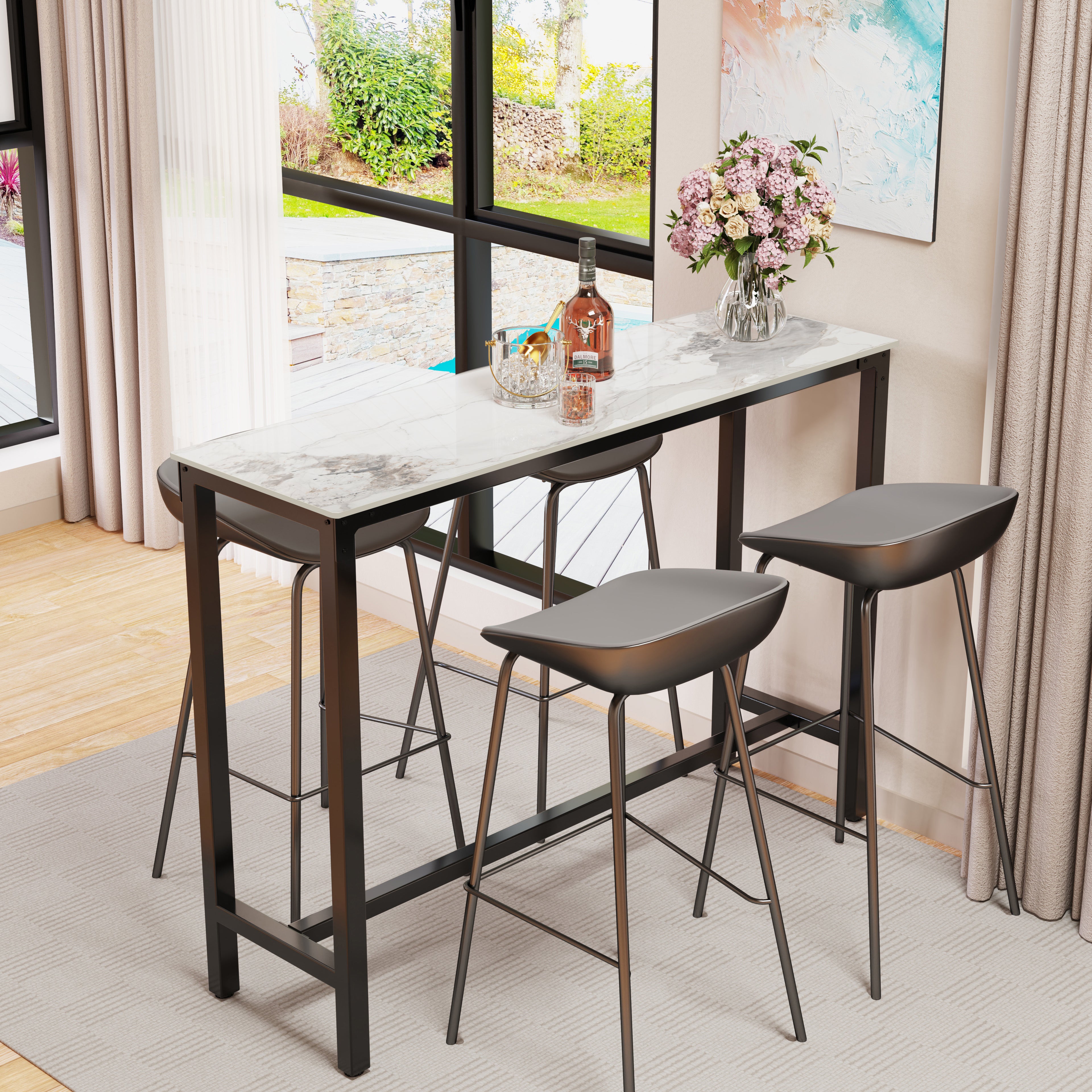 Dining Table Bar Table 100cm High Bryant Bar Table Mango Wood