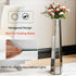 Mirrored Floor Vase: 30” Tall Mirrored Glass Flower Floor Vase for Holding Dried Flowers