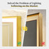 600*800mm Gold Aluminum Frame Front-lit Wall Bathroom Mirror