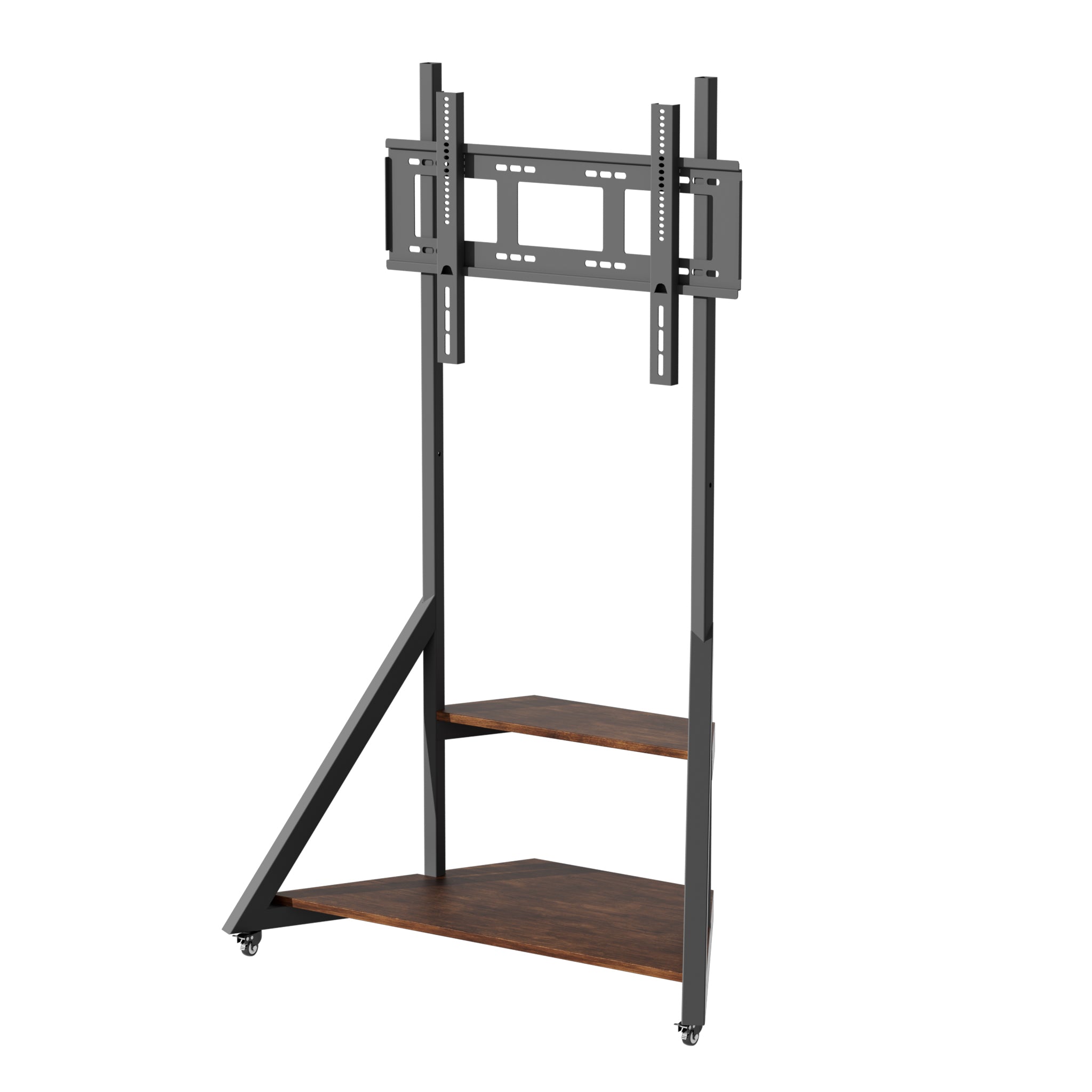 Heavy Duty Mobile TV Floor Stand with Wheels TV Mount Stand TVs Entertainment Center