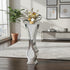 Silver 27” Tall Mirrored Vase Crushed Diamond Floor Vase Pampas Faux Flower Vase