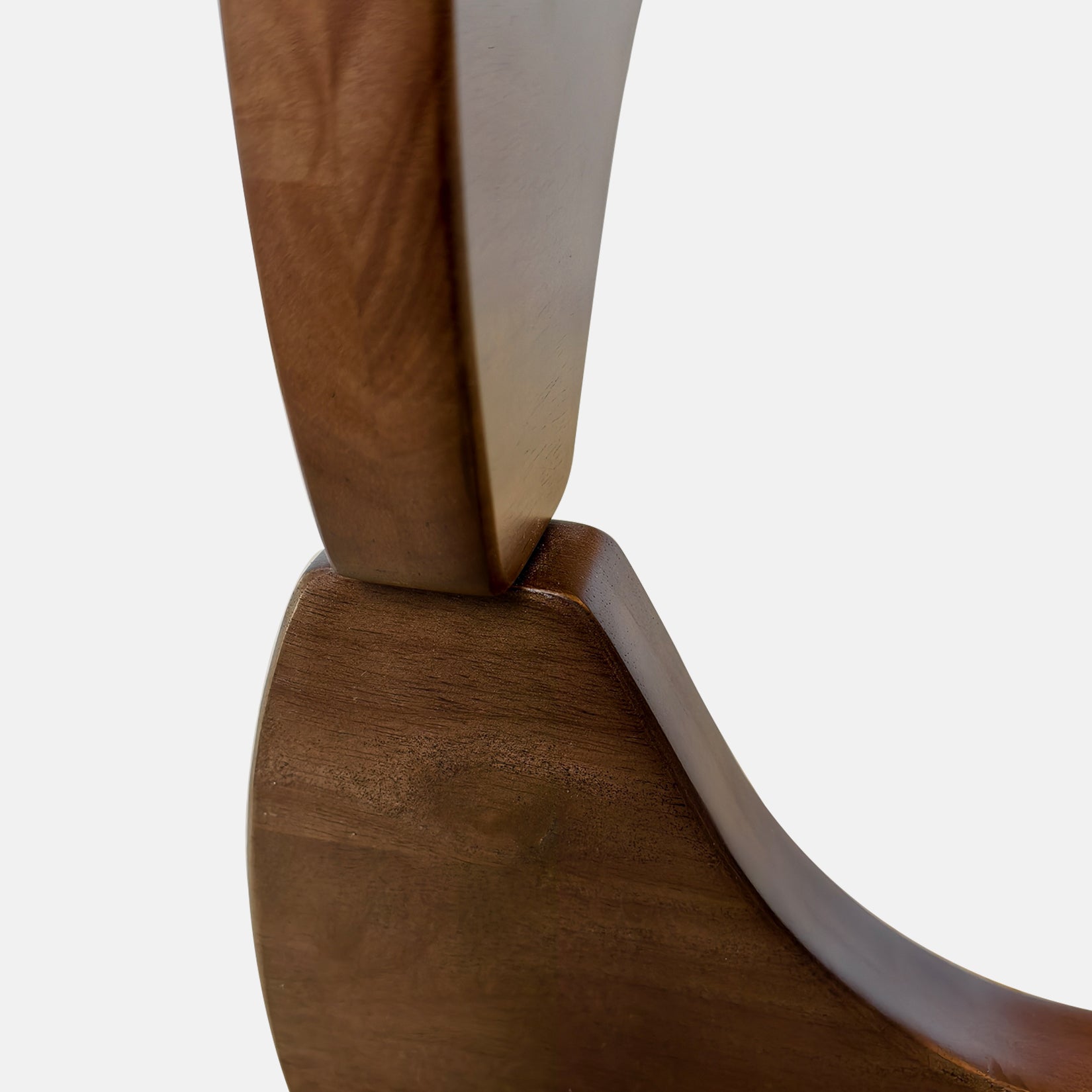 Triangular Glass Center Table Noguchi Coffee Table with Amber-tinted Tempered Glass Top