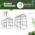 U-shaped Cucumber Trellis Garden Trellis for Climbing Plants with Nylon Netting