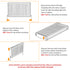 FATIVO Radiator Cover | Internal Height 81cm |  Vertical Slatted Heater Radiator Cover White MDF Radiator Cover with Wood Texture Nature Top for Living Room, Bedroom