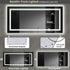 Rectangle Led Backlit Bathroom Vanity Mirror For Bathroom Makeover