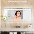 Large Dimming Wall Led Lighted Bathroom Mirror Bathroom Vanity Mirror