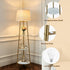 Mid Century Stativ LED Stehlampe mit Regalen