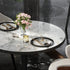 Leisure Dining Table: Round Dining Table No Chairs Sintered Stone Kitchen Coffee Table Pedestal Base
