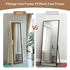 Full Length Mirror with Stand Wood Frame Wall Hanging/ Standing Dressing Mirror