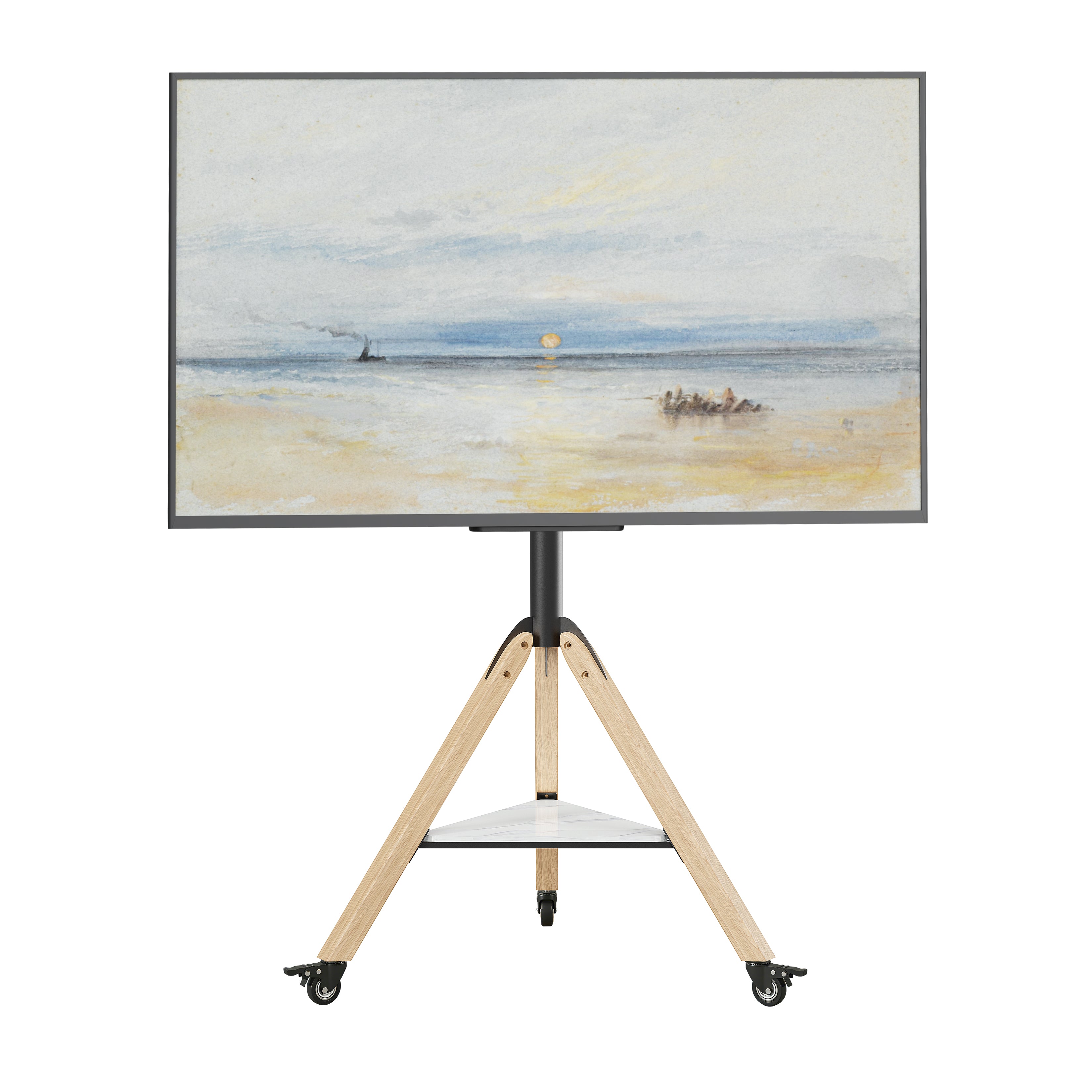 Rolling Tripod TV Floor Stand for 40”-75” TV Bracket on Wheels VESA 600*400mm